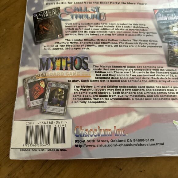 Cthulhu For President Call Of Cthulhu Why Settle For The Lesser Evil RPG New - Picture 8 of 12